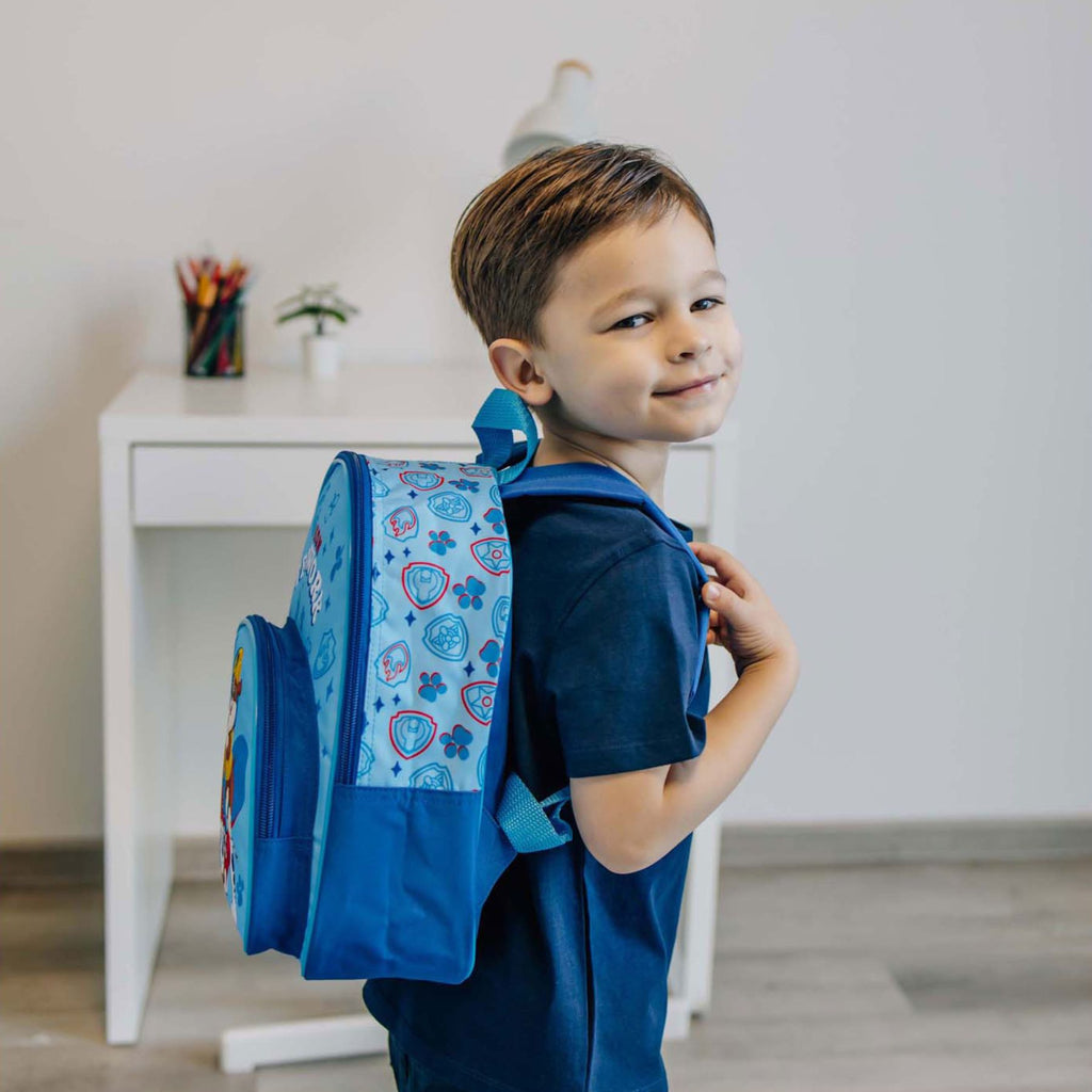 Paw Patrol Rucksack Blau - Kompakter Kleinkind-Rucksack mit Frontfach 31 cm