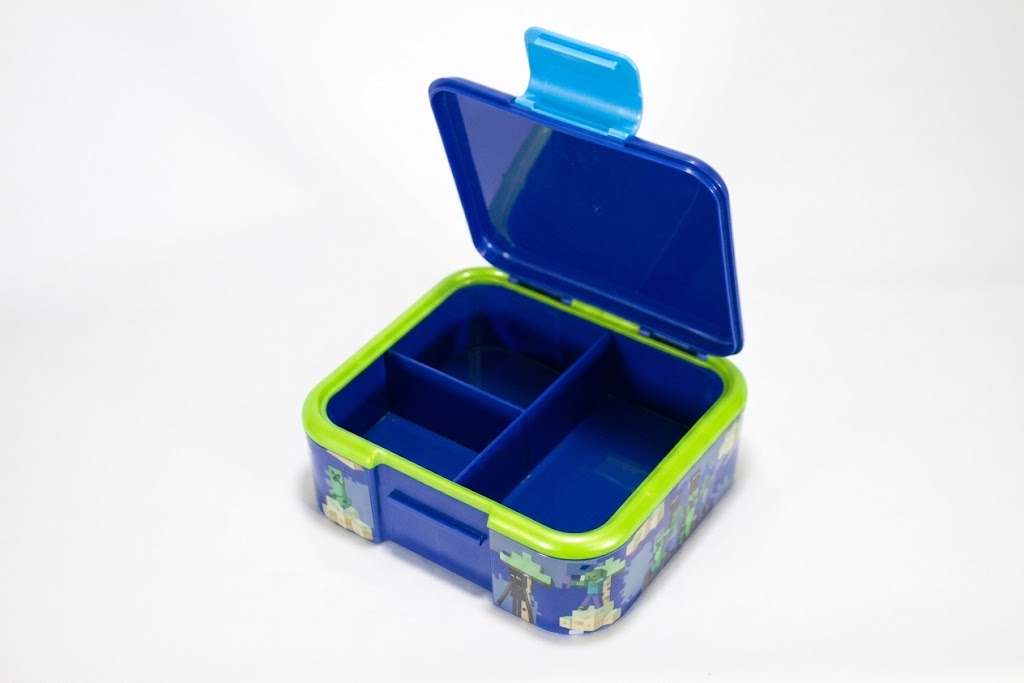 Minecraft Brotdose mit 3 Fächern – Premium Lunchbox Creepers 18x16 cm