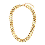 Cubaanse Schakelketting — Goudkleurig