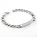 Stoere Zilverkleurige Stalen ID-Schakelarmband Heren – 304 RVS