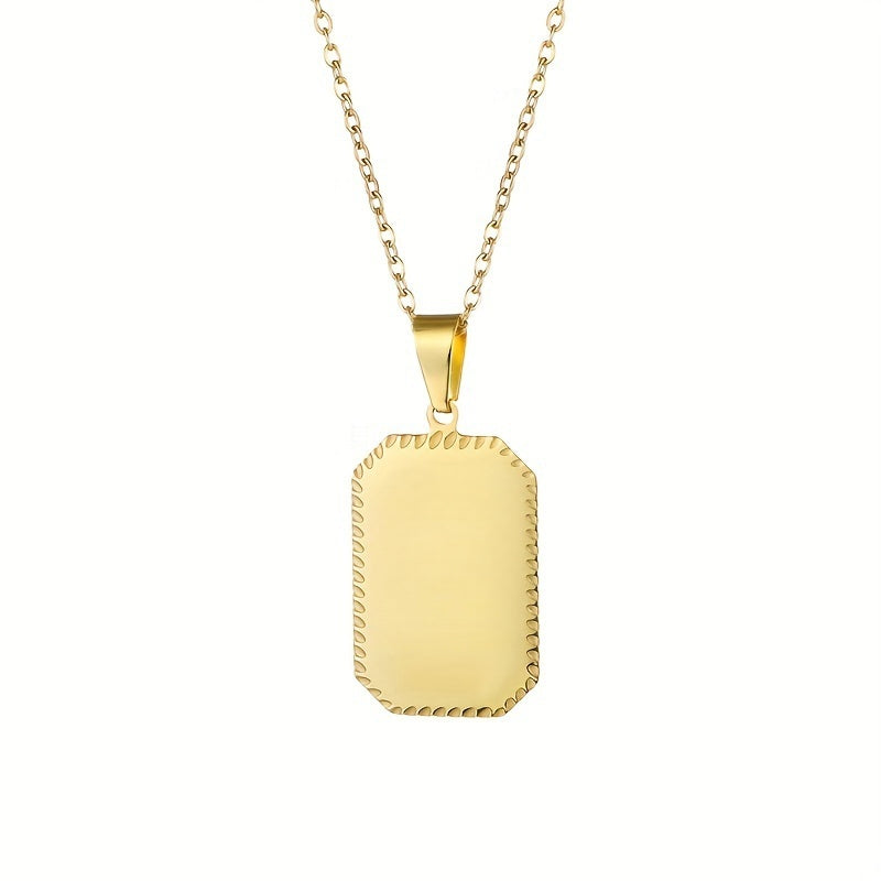 Unisex RVS Dog Tag Ketting – Personaliseerbaar met Lasergravure (Waterbestendig)