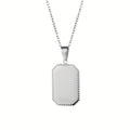 Unisex RVS Dog Tag Ketting – Personaliseerbaar met Lasergravure (Waterbestendig)