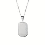 Unisex RVS Dog Tag Ketting – Personaliseerbaar met Lasergravure (Waterbestendig)