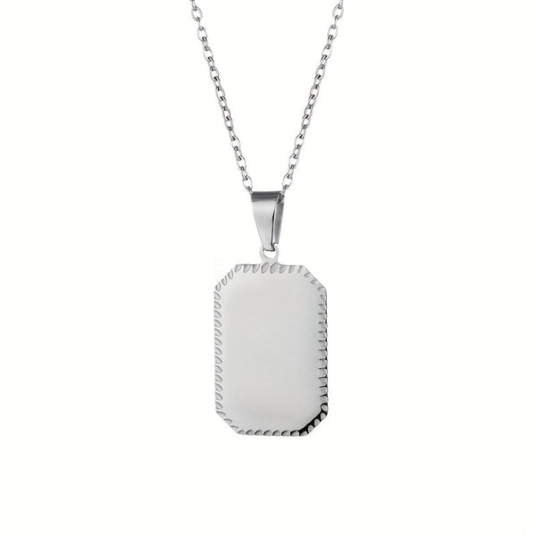 Unisex RVS Dog Tag Ketting – Personaliseerbaar met Lasergravure (Waterbestendig)