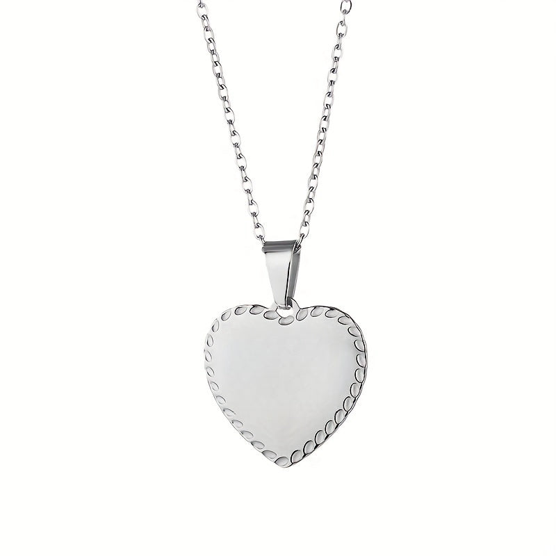 Elegante RVS Hartjes Ketting – Personaliseerbaar met Lasergravure (Waterbestendig)