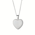Elegante RVS Hartjes Ketting – Personaliseerbaar met Lasergravure (Waterbestendig)