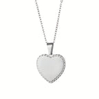 Elegante RVS Hartjes Ketting – Personaliseerbaar met Lasergravure (Waterbestendig)