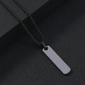 Heren Dog Tag Ketting — Graveerbaar