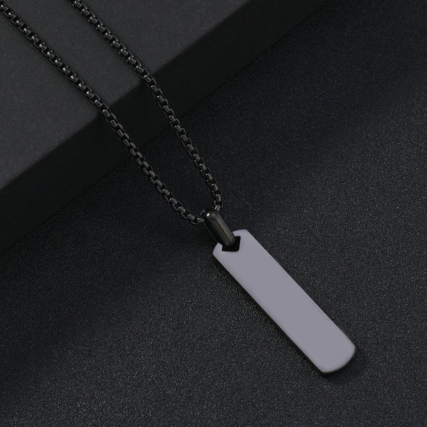 Heren Dog Tag Ketting — Graveerbaar