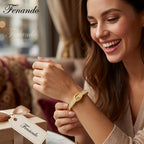 Bangle Armband met Riemsluiting — Goudkleurig