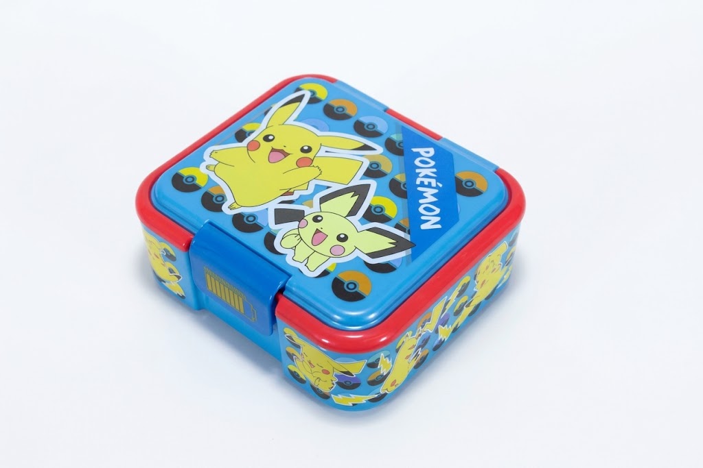 Pokémon Lunchbox mit 3 Fächern - Premium Brotdose Pikachu 18x16 cm