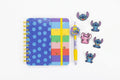 Disney Stitch Notitieboekset met Pen en Pins - 80 Vel