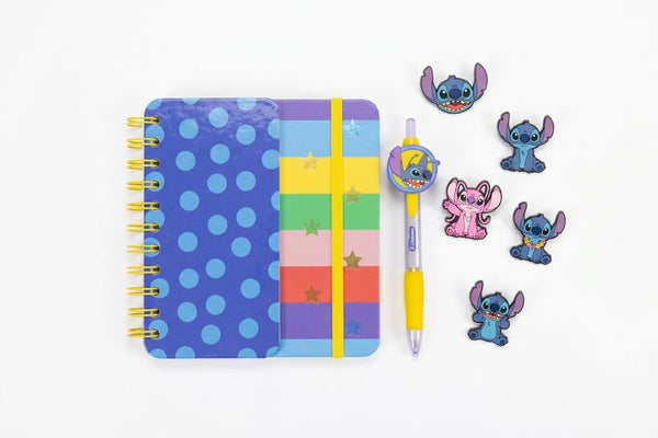 Disney Stitch Notitieboekset met Pen en Pins - 80 Vel