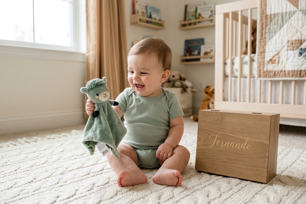 Zacht Baby Knuffeldoekje Schaap — Pluche Tutdoekje met Minky Bobbels