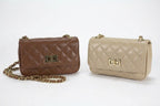 Gecapitonneerde Crossbody Tas van Italiaans Leer — Luxe Schoudertas