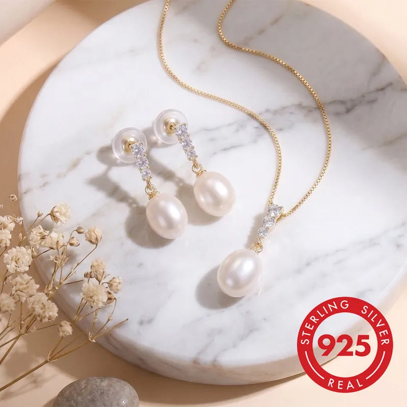 Parisian Pearl Sieradenset — Zilver & Goud
