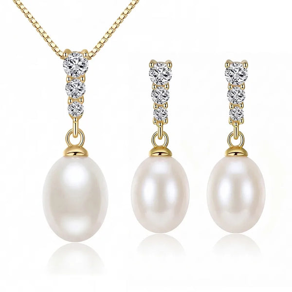 Parisian Pearl Sieradenset — Zilver & Goud