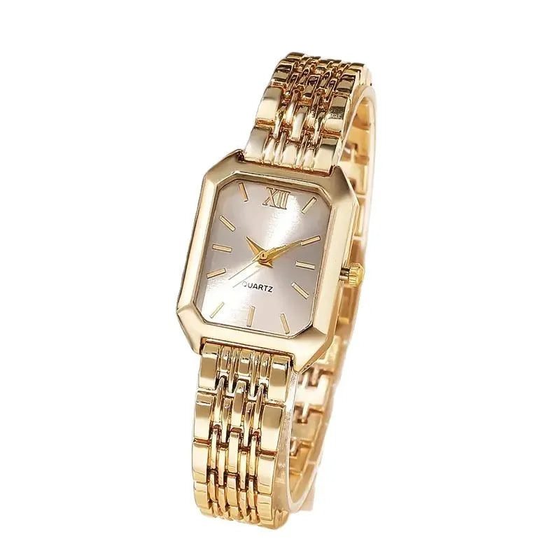 Isabelle Sieradenhorloge — Goud met Zwarte Wijzerplaat