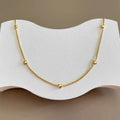 Choker-Halskette mit Herzchen – Goldfarben