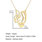 Moeder & Kind 'Love' Ketting — Graveerbaar