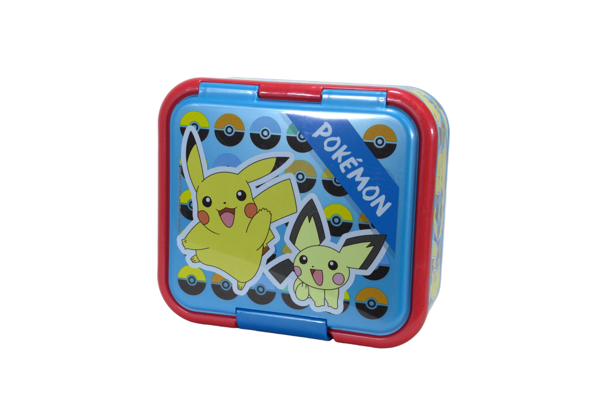Pokémon Lunchbox mit 3 Fächern - Premium Brotdose Pikachu 18x16 cm