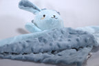 Zacht Baby Knuffeldoekje Konijn — Pluche Tutdoekje met Minky Bobbels