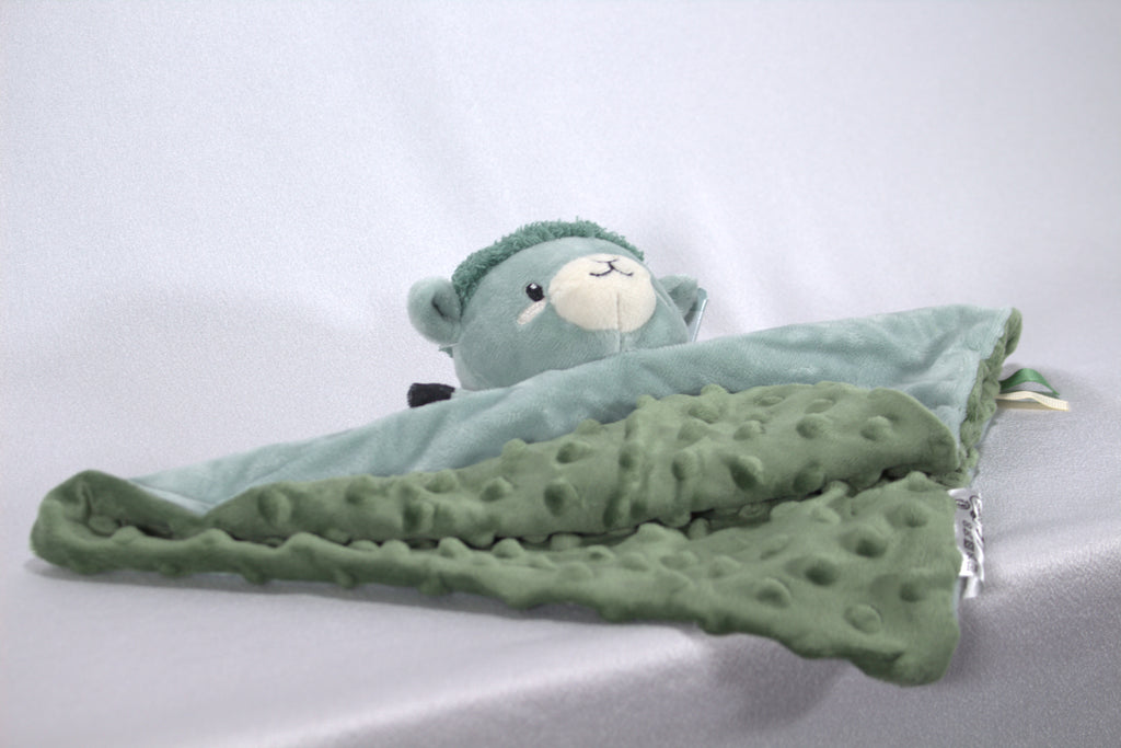 Zacht Baby Knuffeldoekje Schaap — Pluche Tutdoekje met Minky Bobbels