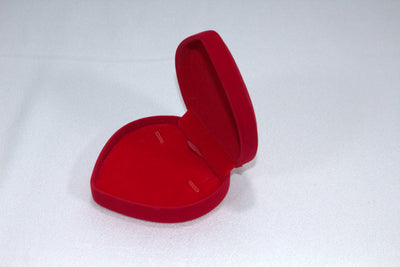 Hartvormig Sieradendoosje — Rood Fluweel