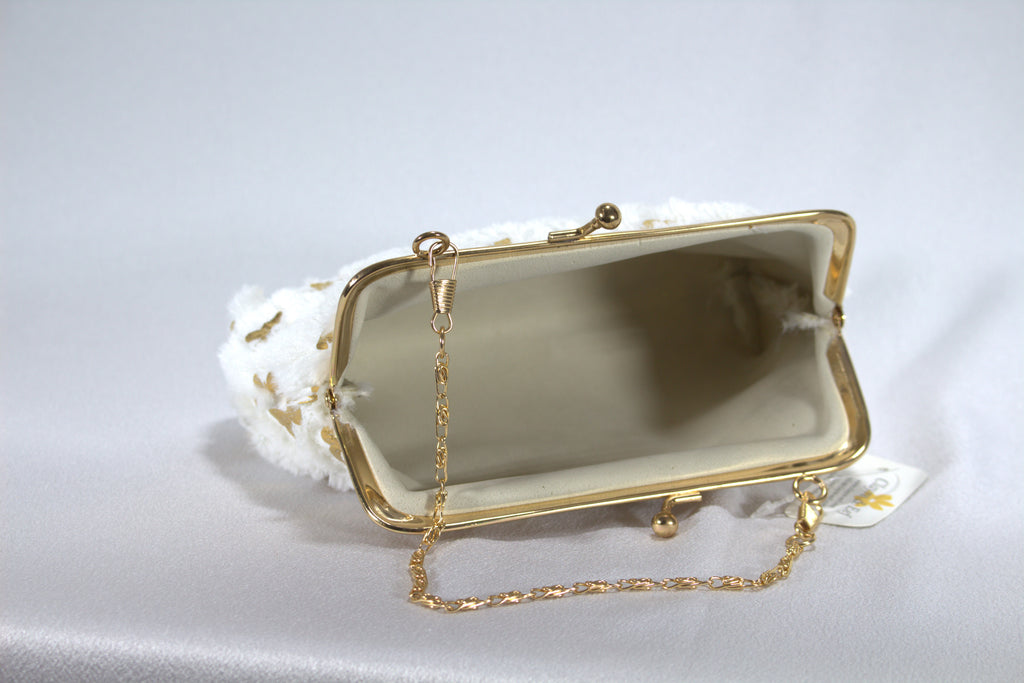 Luxe Clutch Zwart met Goud - Elegante Avondtas met Ketting en Knipsluiting