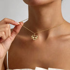Schakelketting met Hart & Tortelduifjes — Graveerbaar