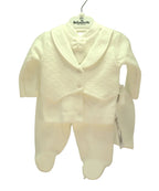 Luxe Baby Kostuum Wit - 3-delig Dooppakje / Feestset met Gilet & Strik