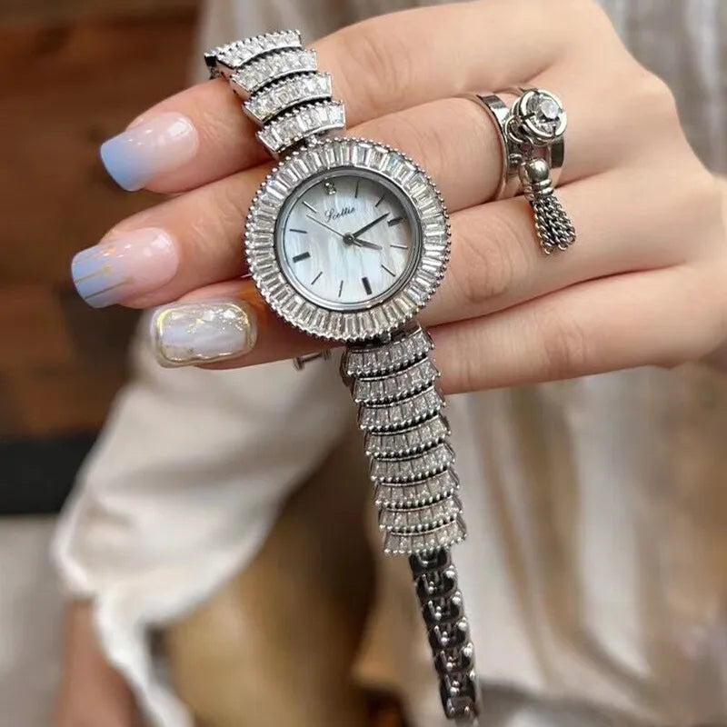 Élodie Sieradenhorloge — Zilver met Kristallen