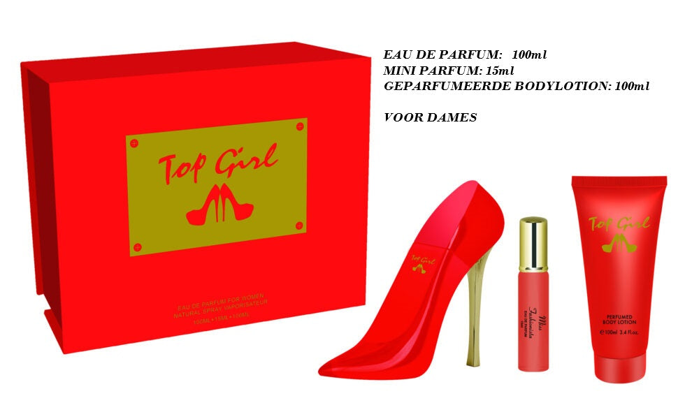 Tiverton Top Girl Red — Parfum Giftset 3-delig