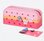 Hello Kitty & Angel Siliconen Etui met Badges - 7-delig