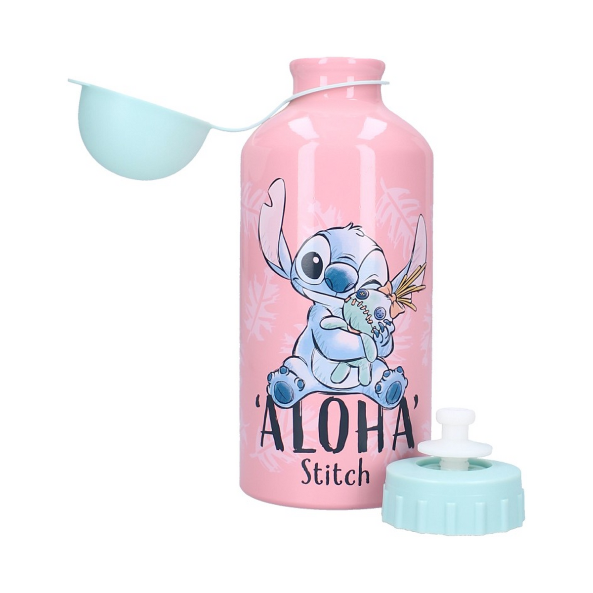 Disney Stitch Drinkfles — Roze Aluminium