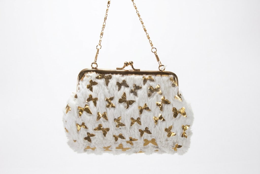 Luxe Clutch Zwart met Goud - Elegante Avondtas met Ketting en Knipsluiting
