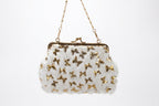 Luxe Clutch Zwart met Goud - Elegante Avondtas met Ketting en Knipsluiting